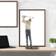 thumbnail image 1 of Resina decorativa Hombre Golfista Estatua Adorno Artesanía Golf Escultura Balanceo Un Golf Oficina Club Estante Vino pequeña sala Librería Decoración Cole B BLESIY Estatua de golfista hombre, 1 of 8