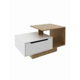 thumbnail image 3 of Mesa de Centro Con 1 Cajón Moderna Color Almendra-Blanco, 3 of 5