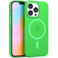 thumbnail image 1 of FELONY Étui - Vert Néon Cristal Clair pour iPhone 13 Pro Max, Compatible avec MagSafe - 360° Antichoc, 1 of 5