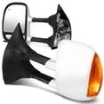 thumbnail image 1 of DNA Motoring TWM-004-T999-CH-AM For 1999 to 2007 Superduty F250 F350 F450 F550 Pair of Powered + Heated Signal Glass + Manual Extenable Chrome Side Towing Mirrors 05 06, 1 of 6