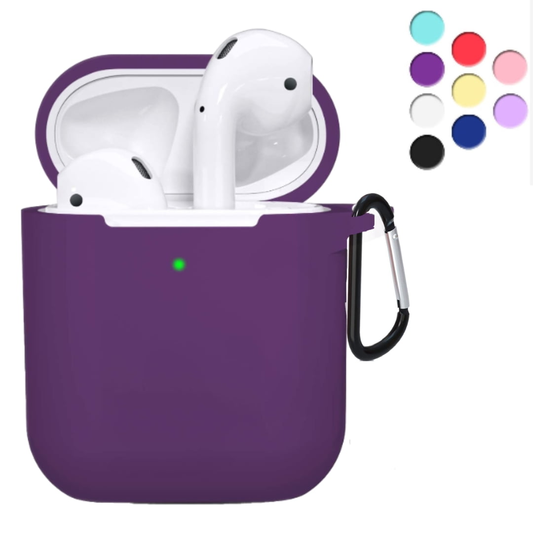 AirPods Case Silicone Protective Shockproof Case Cover Skins with Keychain Compatible with
