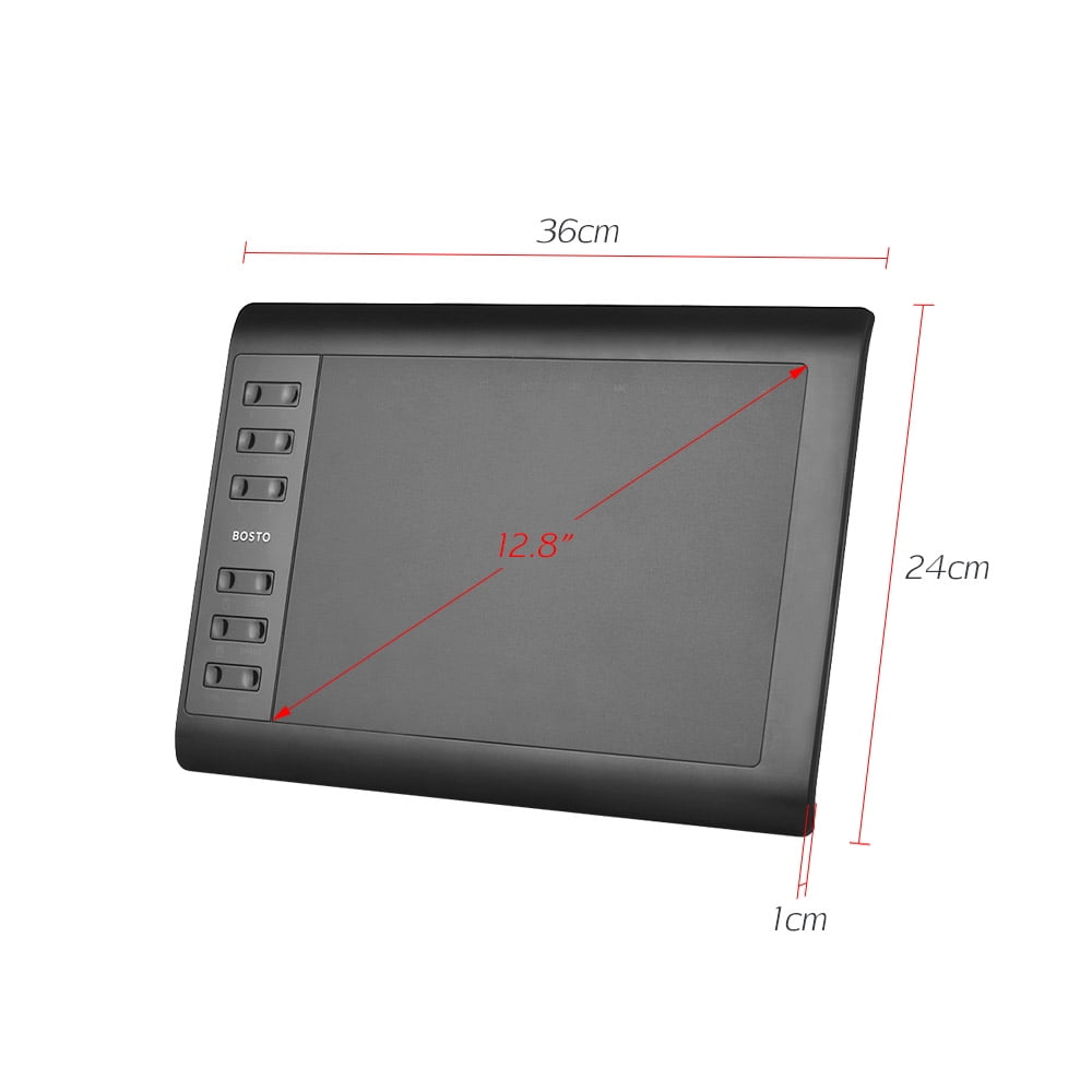 Bosto 1060 Plus Animation Tablet Pad with Wireless Battery-free Stylus for Drawing Design etc
