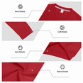 thumbnail image 6 of IAJDKMEK Men's Crewneck Pullover Fleece Sweatshirt - Long Sleeve Lightweight Relaxed Fit, Sweatshirts for Men Casual Basic Everyday Layer,Red M, 6 of 9