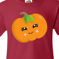 thumbnail image 4 of Inktastic Smiling Pumpkin, Halloween, Orange Pumpkin Youth T-Shirt, 4 of 5