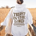 thumbnail image 2 of TrendOFT Womens Christian Hoodies Trust in the Lord Graphic Sweatshirt Bible Verse Religious Pullover Tops White XXL, 2 of 4