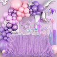 thumbnail image 1 of Mantel Rectangular de Lentejuelas de 90 x 132 Pulgadas, Mantel Brillante para decoración de Mesa de Patio, Fiesta de Primavera, Boda, Baby Shower, 1 of 6