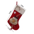thumbnail image 3 of Fiudx Acentos De Decoración Del Hogar Calcetín Navideño, Calcetín Navideño Personalizado De 19,6 Pulgadas Con Papá Noel, Muñeco De Nieve, Reno, Adecuado Para Decoración De Fiestas Navideñas En El Hog, 3 of 6