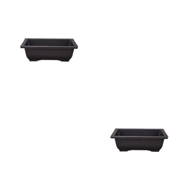 Moyic Macetero ligero y portátil negro - Maceta de hierbas y verduras Balcón Macetas Lavabo 10 16.5 * 12 * 6 cm Cuenca 10 16.5*12*6cm 2Conjunto