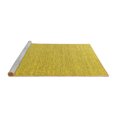 thumbnail image 2 of Ahgly Company Machine Washable Indoor Square Solid Yellow Modern Area Rugs, 3' Square, 2 of 4