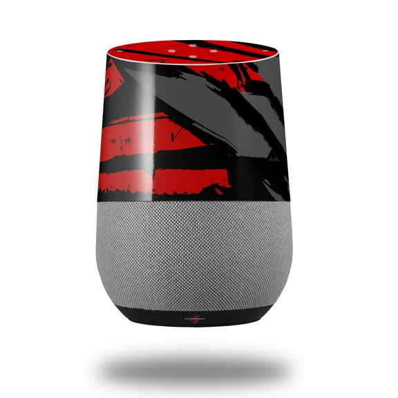Decal Style Skin Wrap for Google Home Original - Baja 0040 Red (GOOGLE HOME NOT INCLUDED) by WraptorSkinz