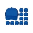 thumbnail image 1 of 12-Pack Youth Adjustable Trucker Foam Mesh Caps - Royal, 1 of 2