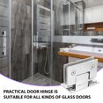 thumbnail image 5 of DEEPCRAFF 1Pcs Durable Installation Glass Shower Door Hinge 9x6.5cm in Silver for Homeowners and Contractors, 5 of 8
