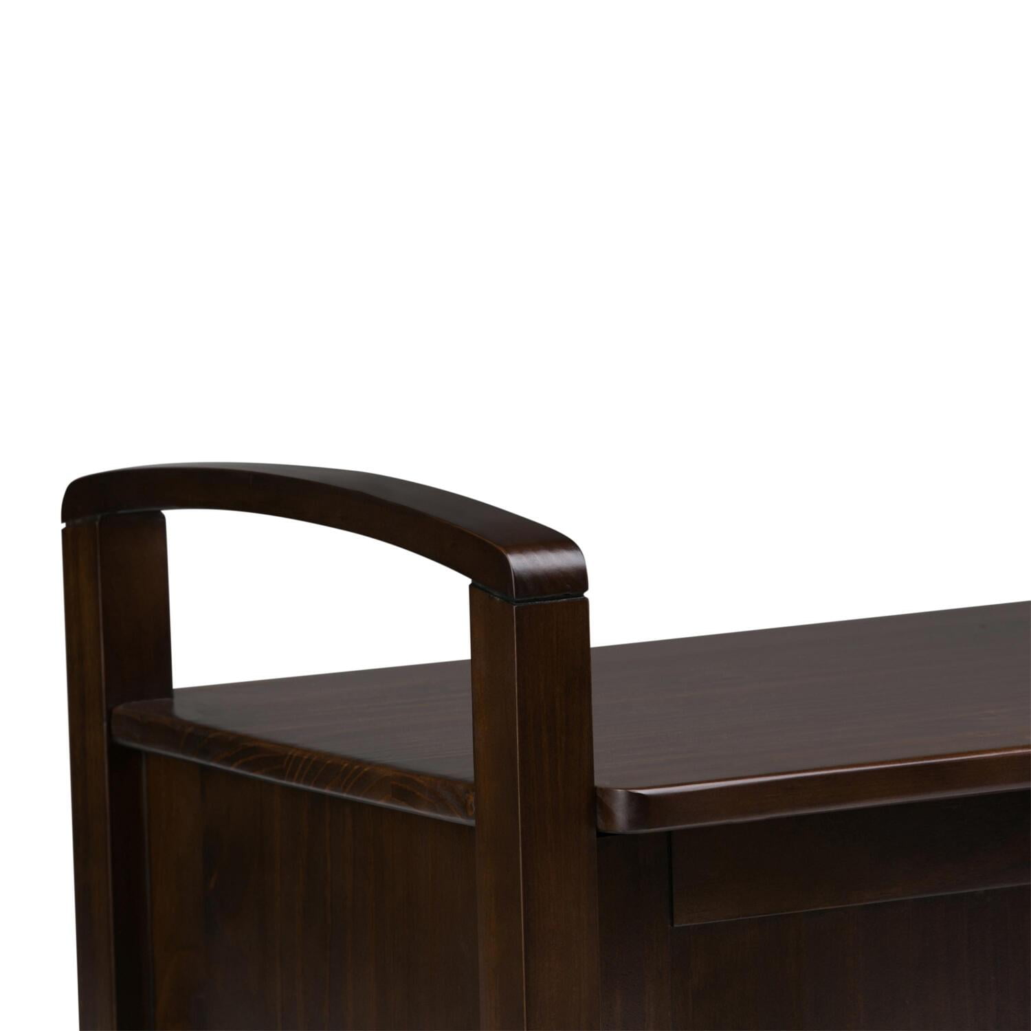 Simpli home warm shaker 2024 entryway storage bench