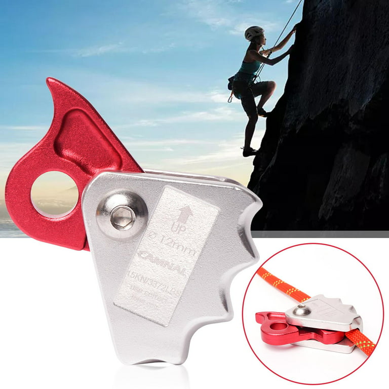 Rope Grab Hand Ascender Fall Safety Adjuster for Saddle Mountaineering  Arborist Tree Climbing 