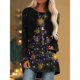 thumbnail image 1 of Camiseta de manga larga con estampado 3D para mujer, ropa de calle de gran tamaño con Árbol de Navidad, muñeco de nieve, Túnica, Tops, 1 of 5