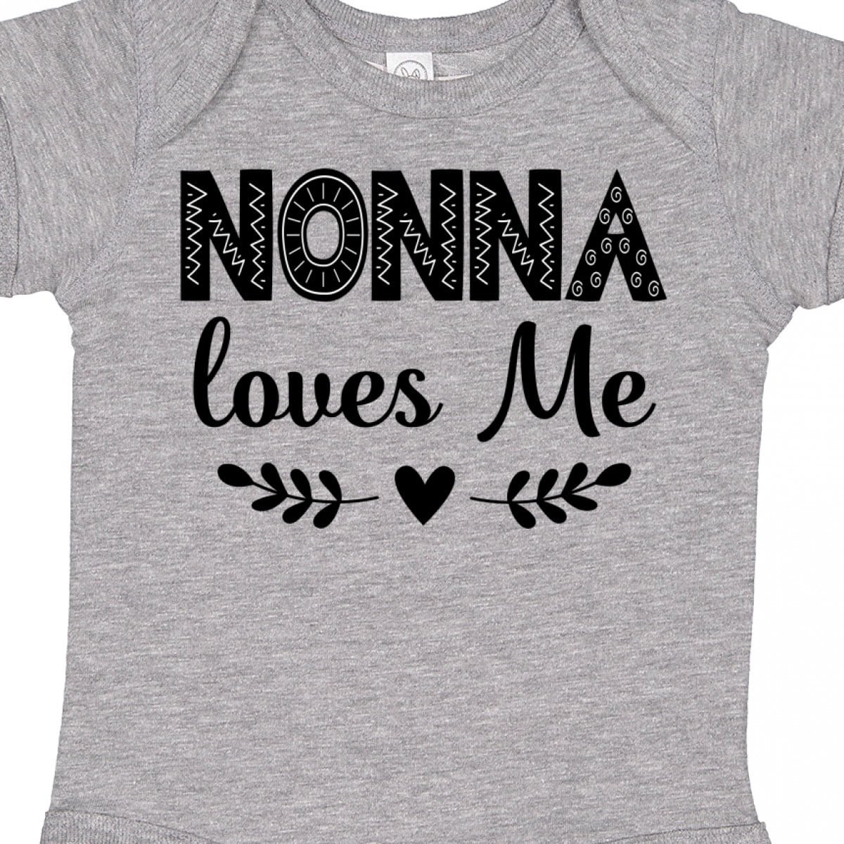 Inktastic Nonna Baby Clothes Grandchild Girls Baby Bodysuit