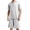 Gray, variant on Kureaily Men's Round Neck Short Sleeve Top Shorts Casual Style Homewear Pajama Set Summer Pajamas