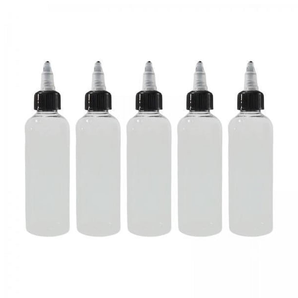 3x Botella Vacía para Mascotas de 5 Piezas, Modelo de Dispensación de Pintura, Contenedores Puntiagudos con Fugas, Botella de Pintura Reutilizable Par 3 piezas