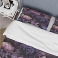 thumbnail image 4 of Designart "Moody Gothic Botanicals" Purple Floral Bedding Covert Set - Cottage Bed Set With 1 Sham, 4 of 5