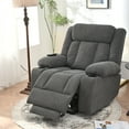 thumbnail image 2 of HSUNNS Lift Recliner Chair for Elderly with Extended Footrest, Single Sofa Recliners for Living Room with Side Pocket, Grey, 2 of 12