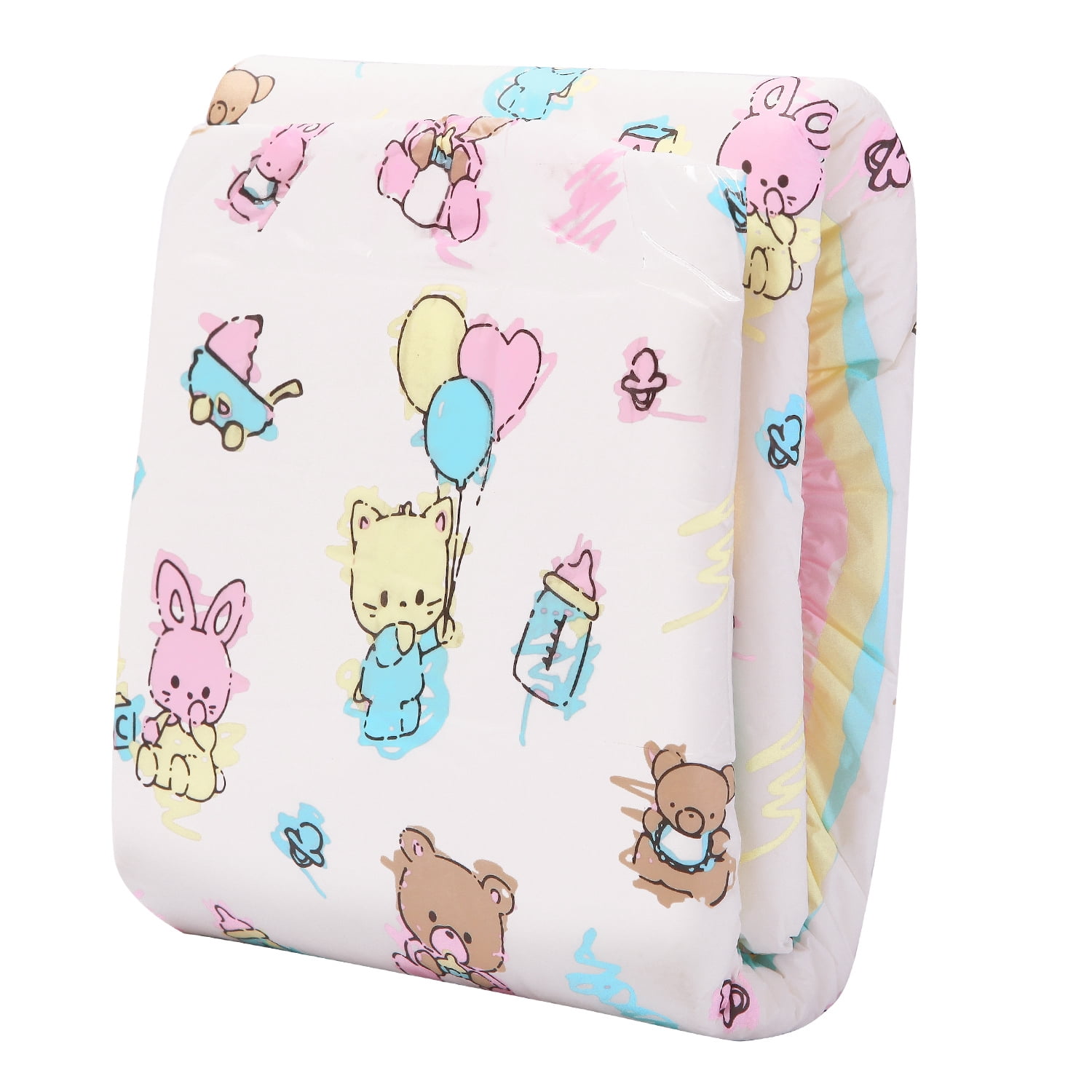 Littleforbig Adult Diaper 10 Pieces - Baby Cuties Diapers (Medium 28"-38")