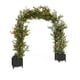 thumbnail image 2 of Yeshouse Arco de boda de 94,5" con jardineras, cenador de jardín de metal recubierto de PE, resistente al óxido, ideal para plantas trepadoras, patio, fiestas y decoración de bodas, 2 of 6