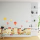 thumbnail image 4 of 1 pegatina de pared adhesiva-calcomanía de globo de aire caliente de sol y nubes-decoración de pared de habitación de niños JAMW Sencillez, 4 of 5