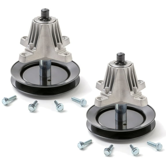 Terre Products, 2-Pack Lawn Mower Spindle Assembly, Fits 30 inch and 42 inch Mini Riders, Compatible with Cub Cadet, MTD, Troy-Bilt, Replaces 618-04822, 618-04822A