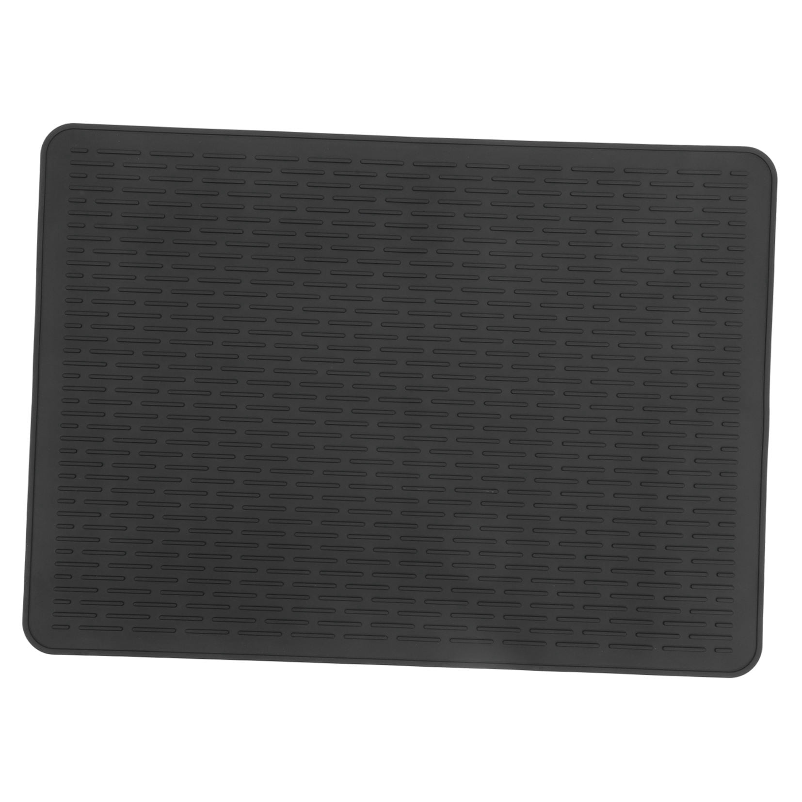 ADDHAT Flexible Wear-Resistant Silicone Cooker Pad Heat Proof Induction Cooktop Protector Mat Black