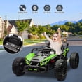 thumbnail image 4 of Yeshouse 24V Kids Ride on UTV, Electric Powered Toddler Ride on Toy Car with Remote Control, LED Lights, MP3 Player, Bluetooth, Green, 4 of 7