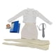 thumbnail image 1 of Trajes de ropa femenina a escala 1/6, elegante disfraz en miniatura para el lugar de trabajo de 12 pulgadas Albaricoque blanco, 1 of 9