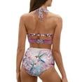 thumbnail image 2 of Suhoaziia Women Swimsuits Tankini Swimsuit Padded Swimsuit Cover Up Bathing Suits,Floral Hummingbird 2 Pack Breathable Light & Soft High Waist Bikini Ladies Swimsuits Size S, 2 of 6