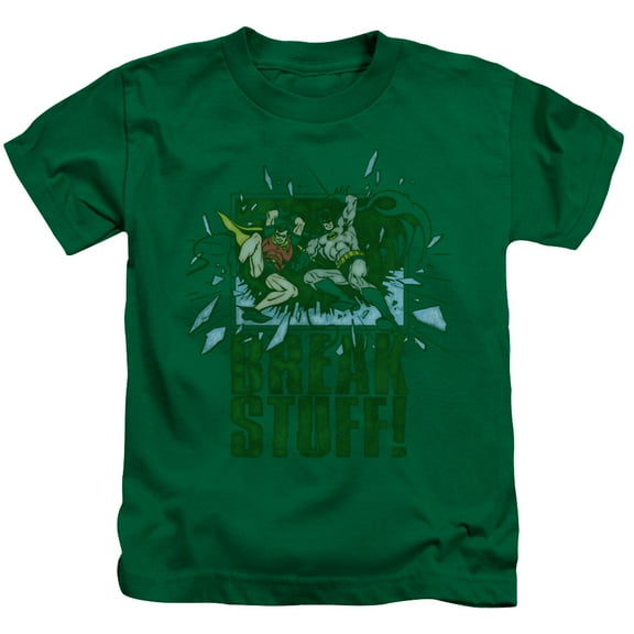 DC Comics Boys' Break Stuff Childrens T-shirt Green
