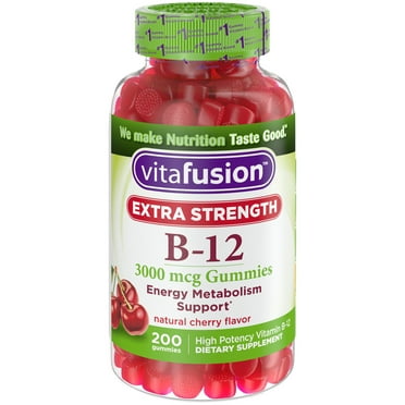 Vitafusion Extra Strength B12 Gummy Vitamins, 200ct