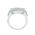 thumbnail image 2 of KATARINA Diamond Cluster Engagement Ring in Sterling Silver (1 cttw, I-J, I1-I2) (Size-10), 2 of 3