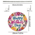 thumbnail image 3 of 7.8'' Happy Mother's Day Welcome Sign Wreath 12 Inch Round Wooden Hanging Door Sign Colorful Flower Rustic Farmhouse Porch Pendant Decorations for Front Door Wall Decor 1/2/3/4 PCS, 3 of 5