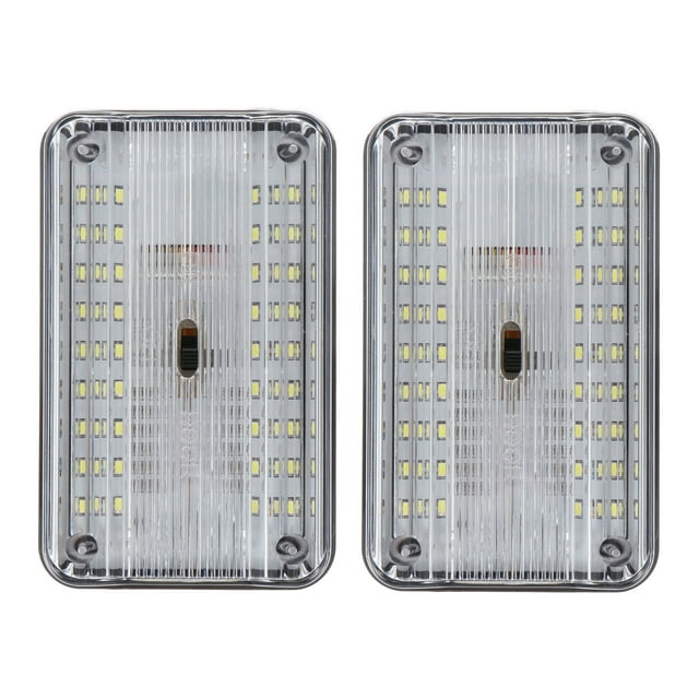 Assorted Color LED Car Dome Light Slim Ceiling Lamp with OnOff Switch for Auto Interior Lighting 2 Pcs