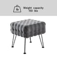 thumbnail image 2 of Home Soft Things Bubble Textured Stool Ottoman - Grey - 17'' x 17'' x 17'', 2 of 11