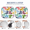 thumbnail image 5 of Picia Colorful Butterflies 2 Piece Car Windshield Sun Shade Foldable | Foldable Sun Shield for Front Window Blocks UV Rays and Keeps Your Vehicle Cool-Large, 5 of 7