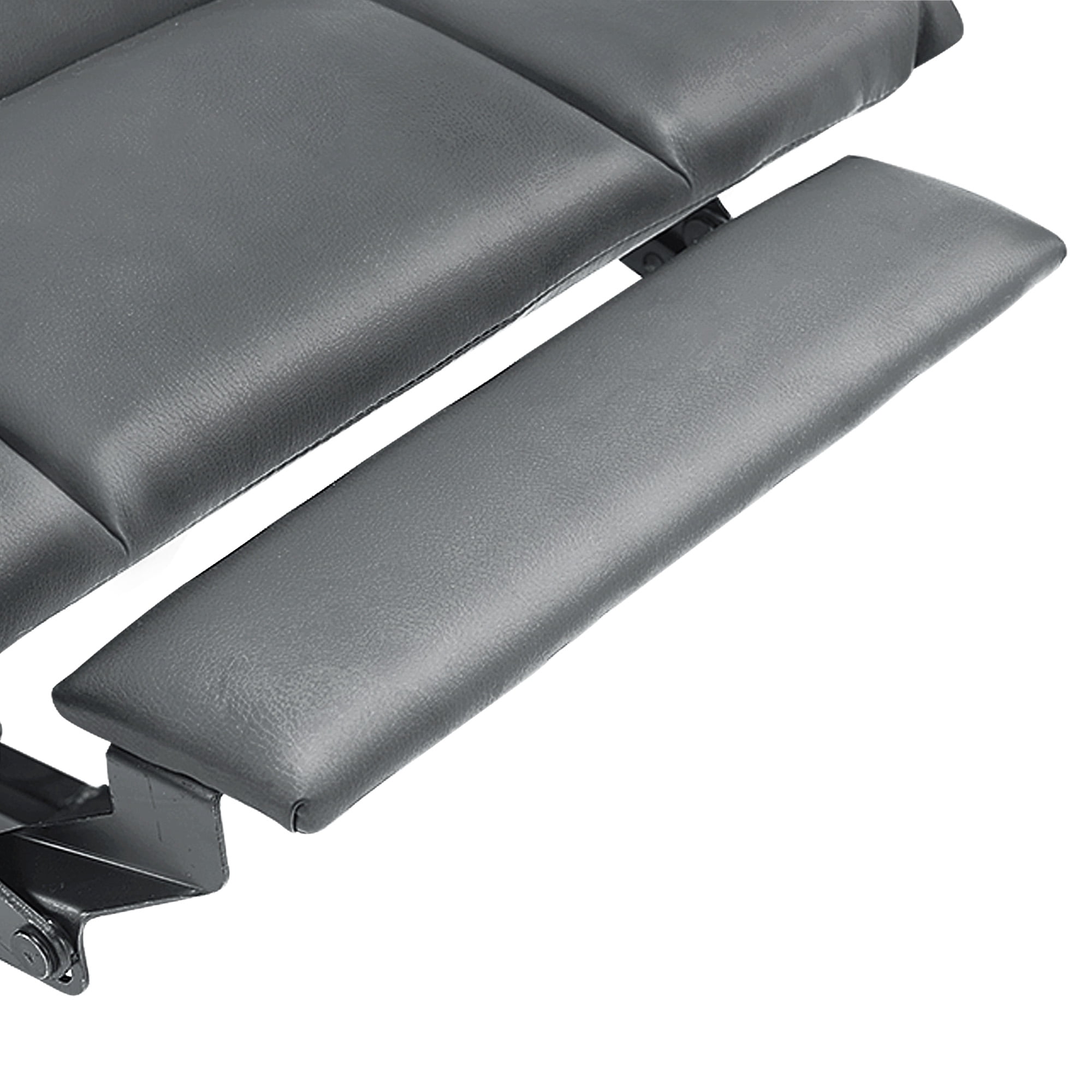 MCombo Power Lift Recliner Chair with Extended Footrest for Elderly, Faux Leather(Dark Grey)