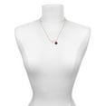 thumbnail image 3 of Delight Jewelry Silvertone Mini August - Lime Green Crystal Heart Red Lucky Ladybug Necklace and Dangle Earrings Set, 3 of 6