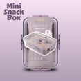 thumbnail image 6 of Cook with Color 4-Compartment Mini Snack Box Food Storage Carrier and Container, Charcuterie Container, Purple, Portable and Dishwasher Safe, Designed to Help with Packed Lunches and Daily Commutes, 6 of 11