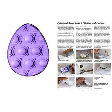- Milky Way Clear PVC Massage Egg Soap Mold - Makes 5 oz Bars. Melt & Pour, Cold Process
