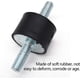 thumbnail image 3 of Rubber Isolation Mounts, Pack of 8 M8 M6 Anti-Vibration Rubber Shock Absorbers Vibration Damper for Car Boat Coils (30 * 20mm,20 * 15mm), 3 of 5