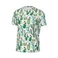 thumbnail image 6 of Wukai Cactus Plants1 Print Men's Short-Sleeved Mesh T-Shirt,Quick-Dry Short Sleeve Workout T-Shirt-X-Large, 6 of 8