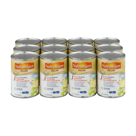 Nutramigen Hypoallergenic Baby Formula, Concentrate Liquid, 13 fl oz Cans (12ct)
