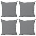 thumbnail image 1 of Ambesonne Grey Throw Pillow Cover 4 Pack, Hexagons and Triangles, 20", Grey and Pale Grey, 1 of 2