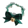 thumbnail image 1 of Adjustable Pet Bandana with Extension Chain - Friendly to Skin - Easy-wearing Decorative - Polyester Bell Pendant - Pet Cat Dog Lace Collar, 1 of 8