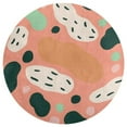 thumbnail image 3 of Leopard Print Pattern Round Small Area Rug, Print Non Slip Washable Floor Mat, Soft Throw Rug for Living Room, Powder Room Entryway, Bathroom, Bedside, 3 of 6