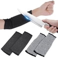 thumbnail image 5 of 2 Pairs Class Cut Resistant Gloves Cut Resistant Knitted Sleeves Arm Protection Protective Cut Resistant Arm Sleeves, 5 of 5